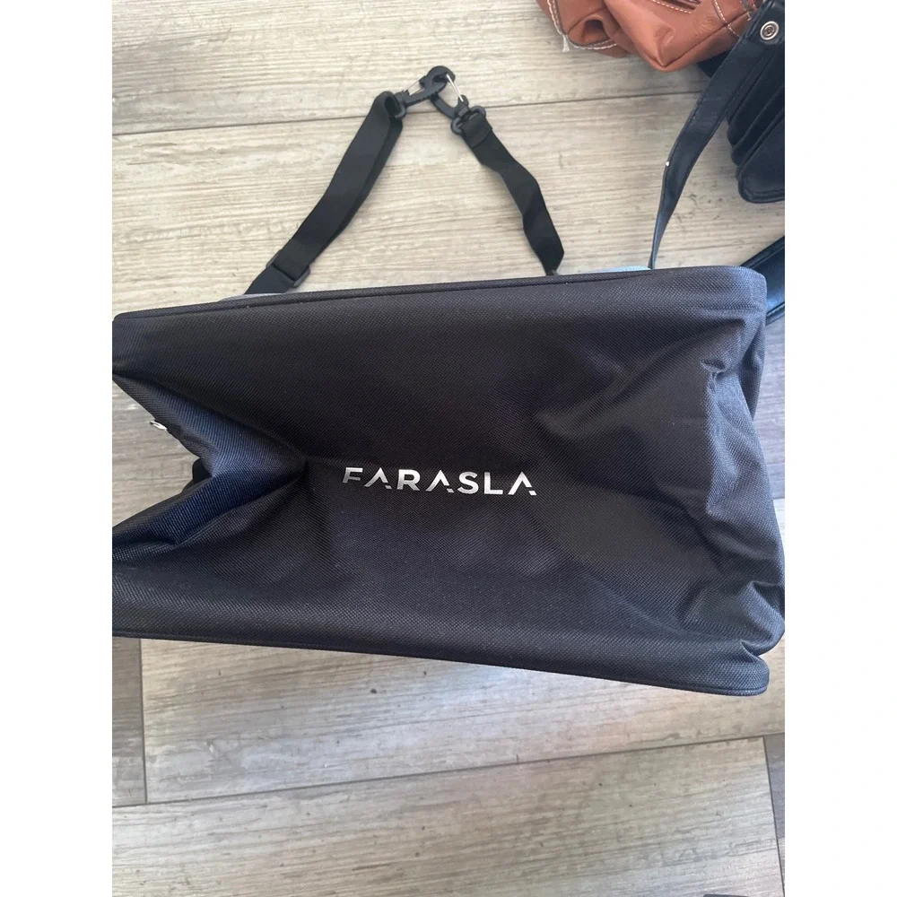 FARASLA Black Water Resistant Travel Car Organizer‎ Bag with Straps